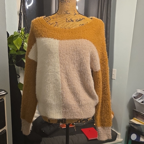Lumiere Sweaters - Lumiere Color Block Sweater Women's Medium